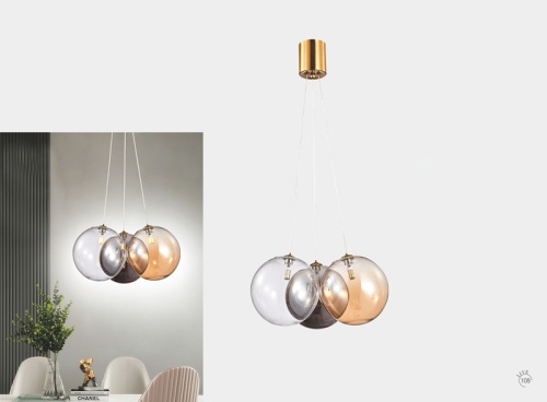 Подвесной светильник iLamp DROP 8110P/3 BR-MLT фото 3