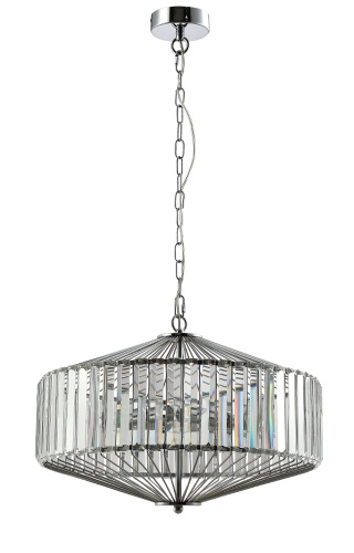 Люстра Crystal Lux FIESTA SP5 CHROME/TRANSPARENTE