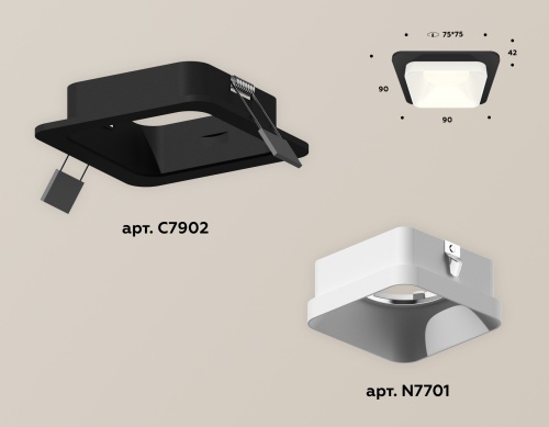 Комплект встраиваемого светильника Ambrella Techno XC7902001 фото 3