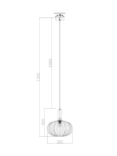 Подвесной светильник Freya FR8012PL-01GN фото 4