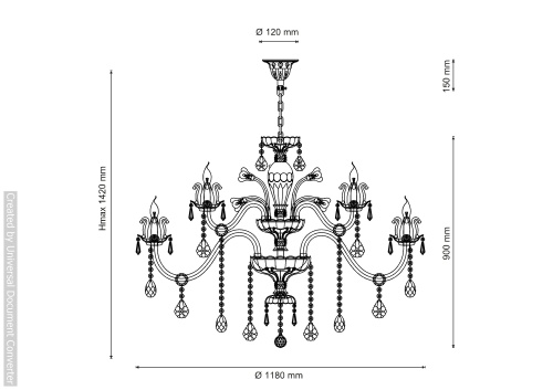 Люстра подвесная Ashanti 1250.18 clear фото 4