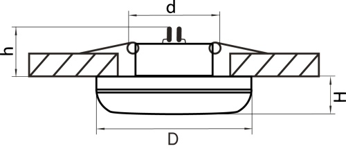 Светильник точечный встраиваемый Piano mini 011278 фото 3