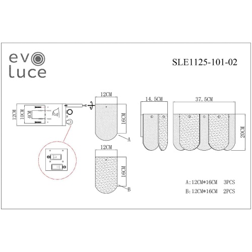 Бра EVOLUCE ERZO SLE1125-101-02 фото 7