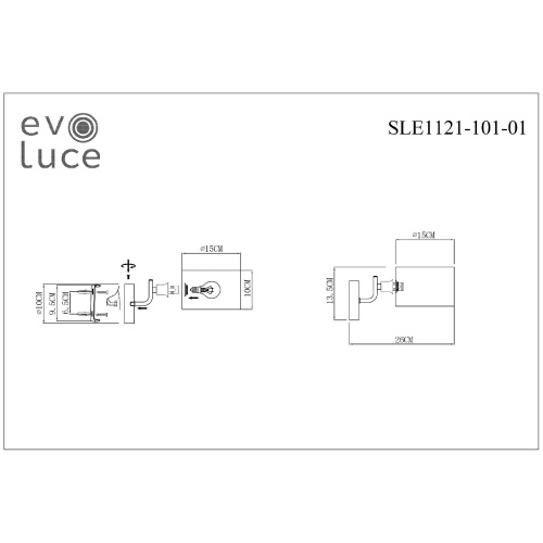 Бра EVOLUCE AERIN SLE1121-101-01 фото 6