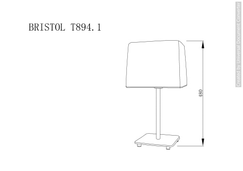 Настольная лампа BRISTOL T894.1 фото 4
