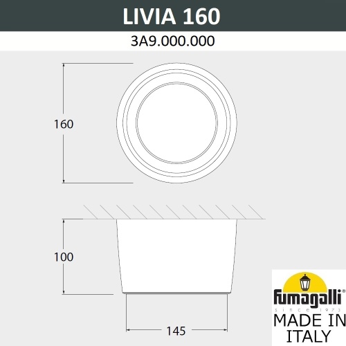 Потолочный светильник Fumagalli LIVIA 160 3A9.000.000.WXD1L фото 3