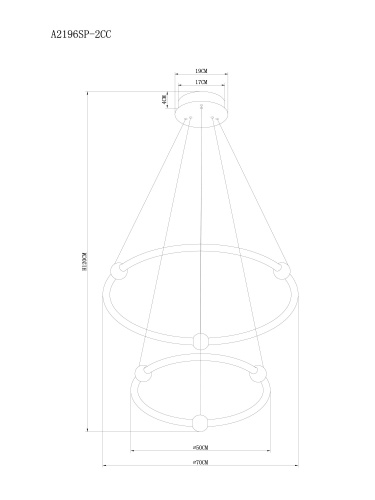 Подвесная люстра Arte Lamp HARLEY A2196SP-2CC фото 11