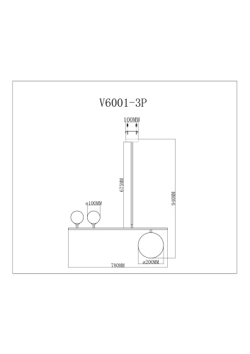 Светильник Moderli V6001-3P фото 4