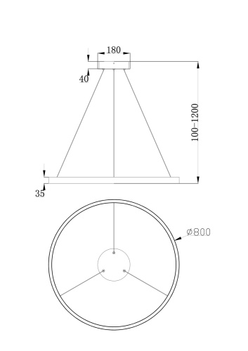 Подвесной светильник Maytoni Rim MOD058PL-L42BS4K фото 5