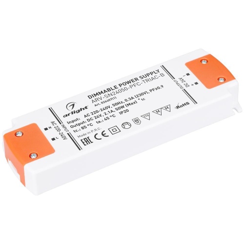 Блок питания ARLIGHT ARV-SN050-PFC-TRIAC-B 50Вт IP22 26407