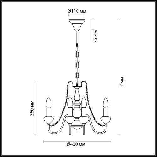 Люстра Lumion ZULA 5294/5 фото 3