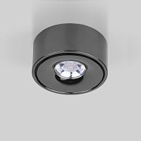 Накладной светодиодный светильник Elektrostandart Glide 25100/LED 8W 4200K чёрный жемчуг