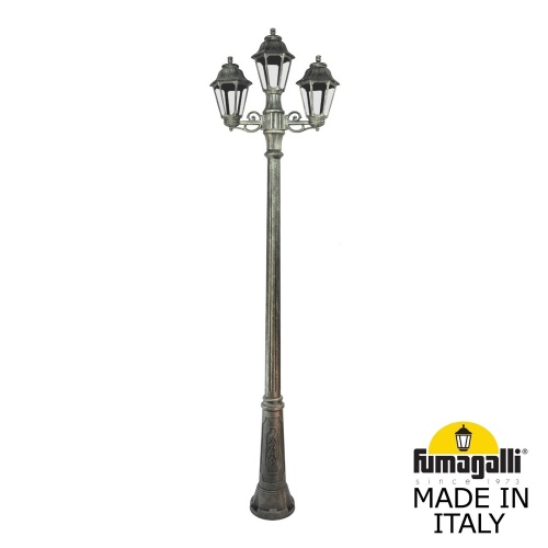 Садовый светильник-столб FUMAGALLI ANNA бронза, прозрачный E22.157.S21.BXF1R