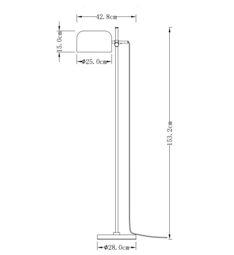 Торшер Milosh tendence 0911FL-1BKGD фото 3