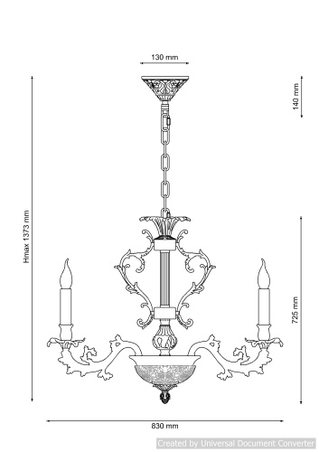 Люстра подвесная FIRENZE 1780.15.3 antique gold фото 4