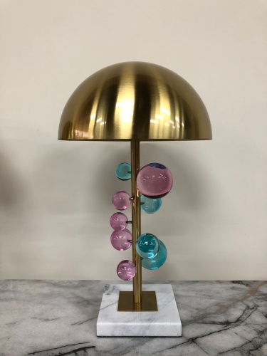 Лампа настольная IST CASA MOLECULE с разноцветными шарами, 30х51 см, золото IST-720casa фото 4
