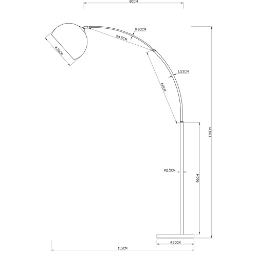 Торшер Arte Lamp Goliath A5822PN-1SS фото 6