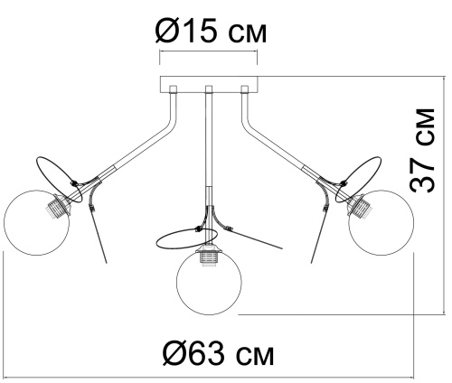 Потолочная люстра Arte Lamp PEACOCK A1369PL-7SG фото 3