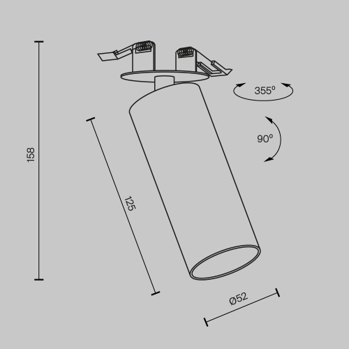 Потолочный светильник Technical C053CL-L12W3K-W-W фото 9