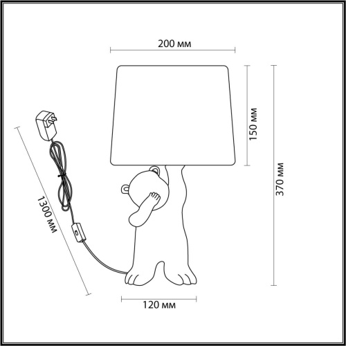 Настольная лампа Lumion BEAR 5663/1T фото 3