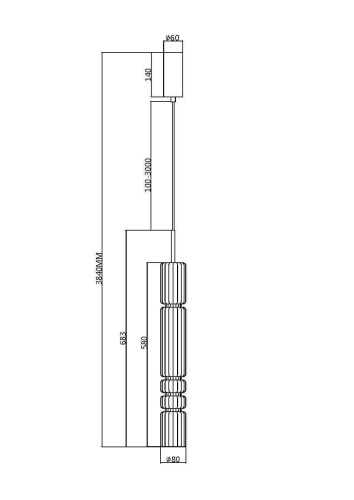 Подвесной светильник Maytoni MOD272PL-L12CH3K фото 3