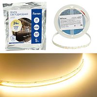 Светодиодная LED лента Feron LS503 240SMD(2835)/м 22Вт/м 24V 5000*10*1.22мм 3000К, IP20 48829