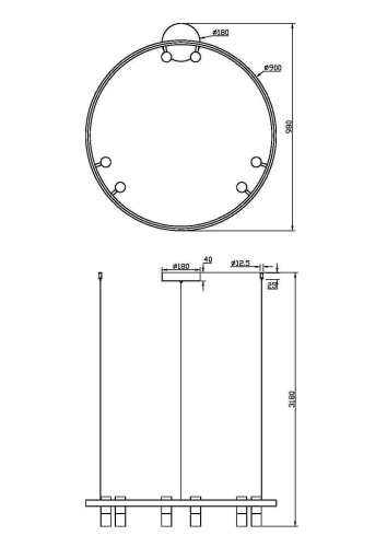 Подвесной светильник Maytoni Satellite MOD102PL-L42WK фото 3