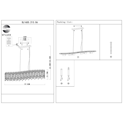 Люстра подвесная ST Luce DESIO SL1655.213.06 фото 8
