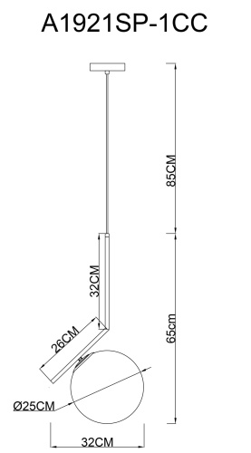 Светильник подвесной Arte Lamp BOLLA-UNICA A1921SP-1CC фото 7