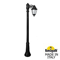 Садовый светильник-столб FUMAGALLI ANNA черный, бежевый E22.156.S10.AYF1R