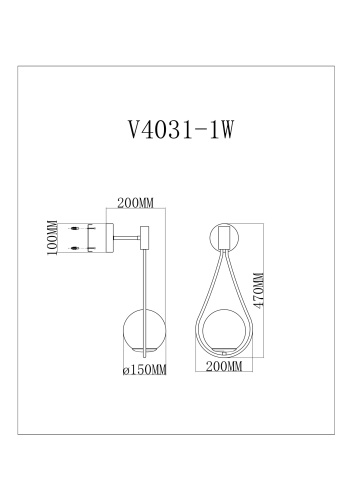 Светильник Moderli V4031-1W фото 4