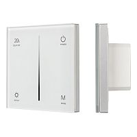 Панель SMART-P36-DIM-IN White (230V, 1.2A, TRIAC, Sens, 2.4G) (Arlight, IP20 Пластик, 5 лет)