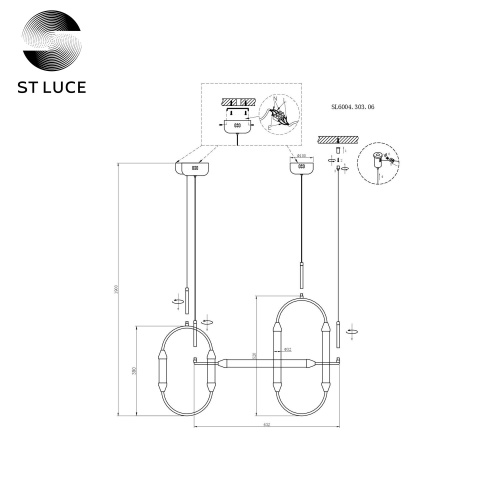 Светильник подвесной ST Luce Olbia SL6004.303.06 фото 5