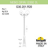 Светильник уличный наземный FUMAGALLI GLOBE 300 G30.202.R20.WXF1R