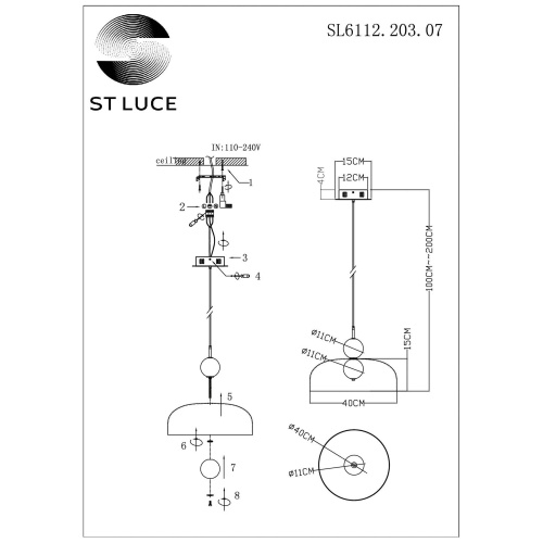 Подвес ST Luce ODE SL6112.203.07 фото 6