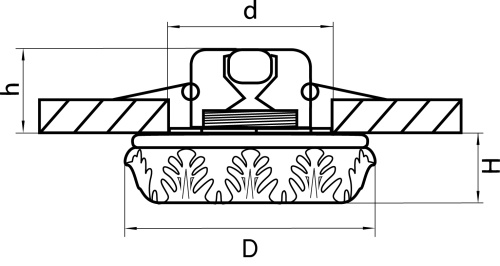 Светильник точечный встраиваемый Petali 006331 фото 3