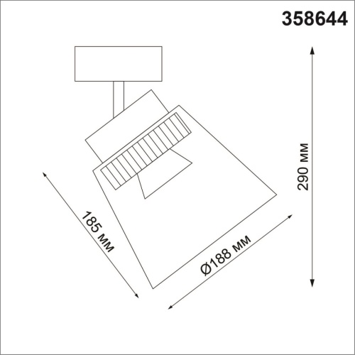 Светильник накладной светодиодный NovoTech ARTIK OVER 358644 фото 3