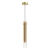 Подвес Odeon Light PENDANT ODL24 317 SHINY золотой/янтарный/металл/стекло LED 4W 3000K  5061/5LB