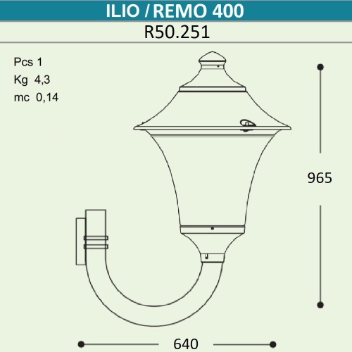 Светильник уличный настенный FUMAGALLI ILIO/REMO R50.251.000.AXH27 фото 3