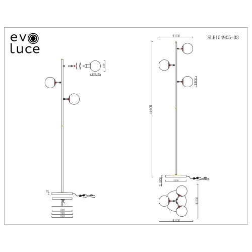 Торшер Evoluce LACOTTA SLE154905-03 фото 3