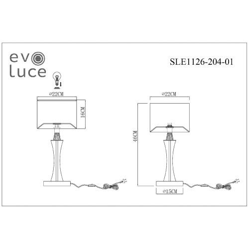 Настольная лампа EVOLUCE CASSIA SLE1126-204-01 фото 6