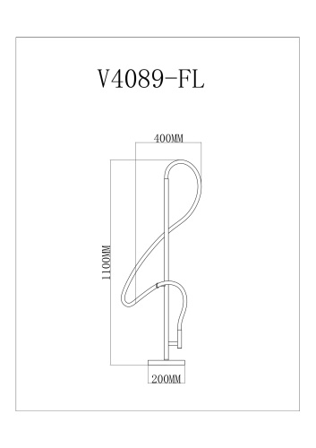 Торшер Moderli V4089-FL фото 4