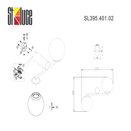 Бра ST Luce DONOLO SL395.401.02 фото 8