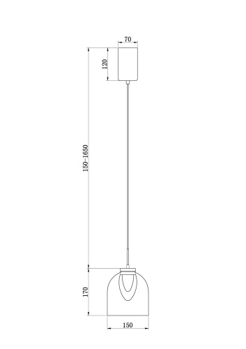 Подвесной светильник Freya FR5399PL-L4BS1 фото 4