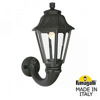 Уличный светильник-бра FUMAGALLI ANNA черный, прозрачный E22.132.000.AXF1R