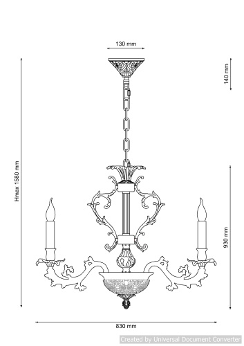 Люстра подвесная FIRENZE 1781.15.3 antique gold фото 4