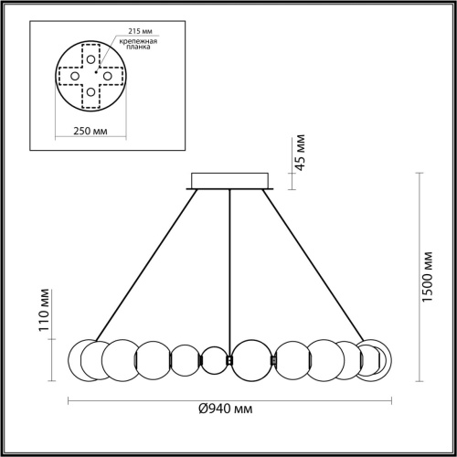 Люстра Odeon Light CRYSTAL 5008/45L фото 3