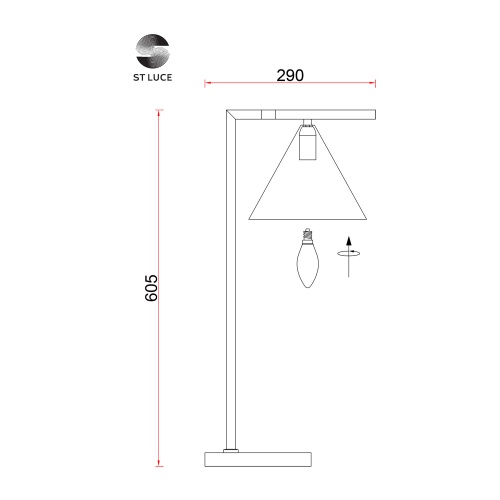 Прикроватная лампа ST LUCE DIZZIE SL1007.204.01 фото 7