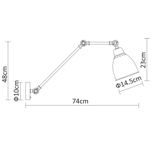 Бра Arte Lamp A2055 A2055AP-1AB фото 5