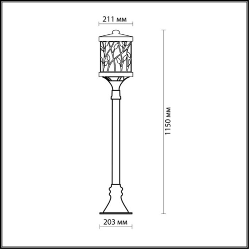 Столб фонарный Odeon Light Lagra 2287/1A фото 3